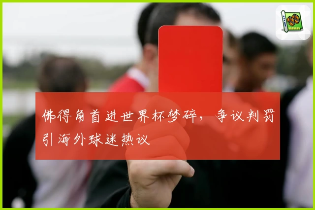 佛得角首进世界杯梦碎，争议判罚引海外球迷热议
